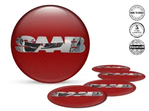 Saab Adesivo Silicone Edizione Emblemi Cerchio Custom